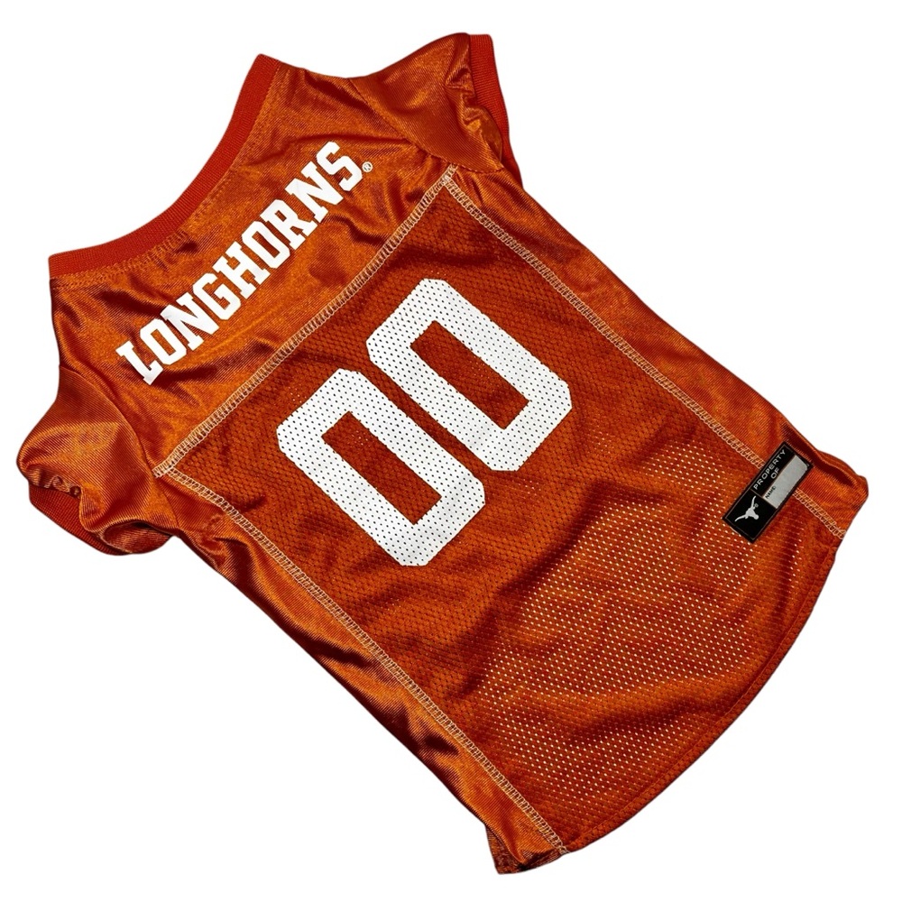 PETS FIRST Texas Longhorns NCAA Mesh Athletic Jersey for Dogs  Size Large